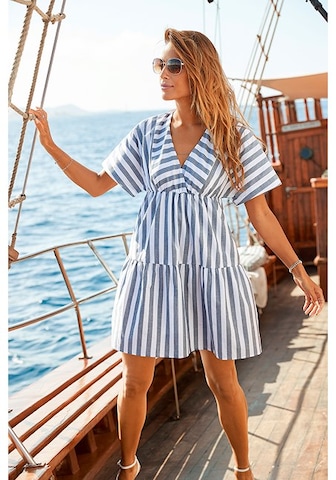 LASCANA Letní šaty – modrá: přední strana