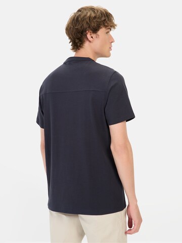 CAMEL ACTIVE Organic T-Shirt aus reiner Baumwolle in Blau