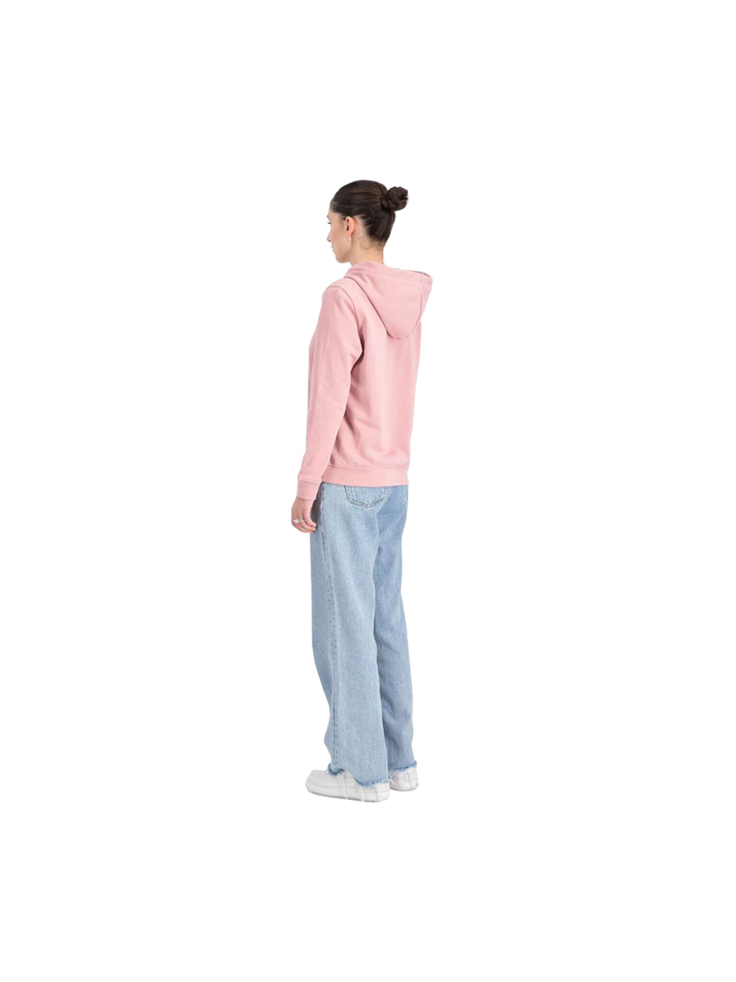 ALPHA INDUSTRIES Sweatshirt 'New Basic Glitter' in Pink