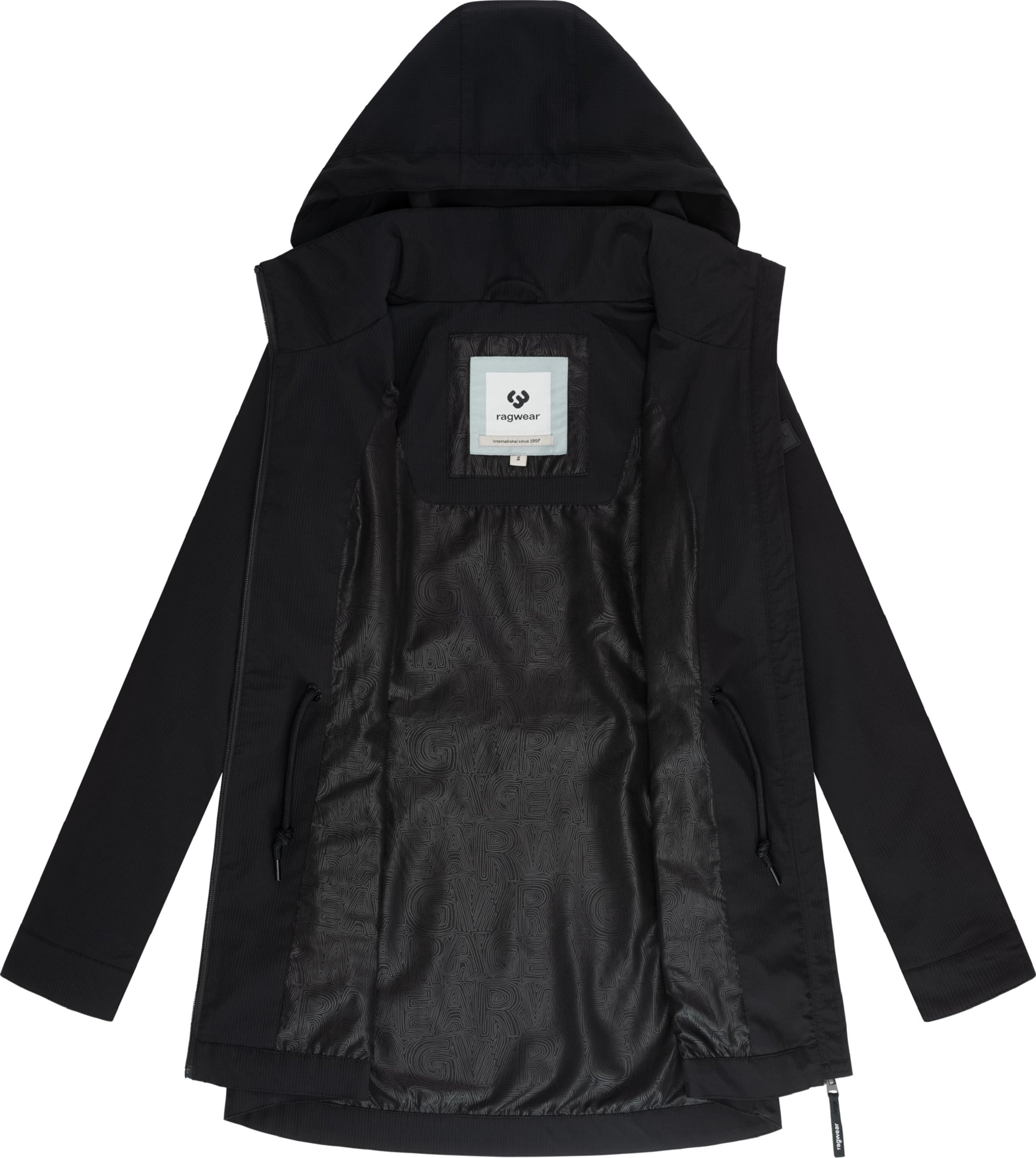 melns Ragwear Jaka-mētelis 'Dakkota B'