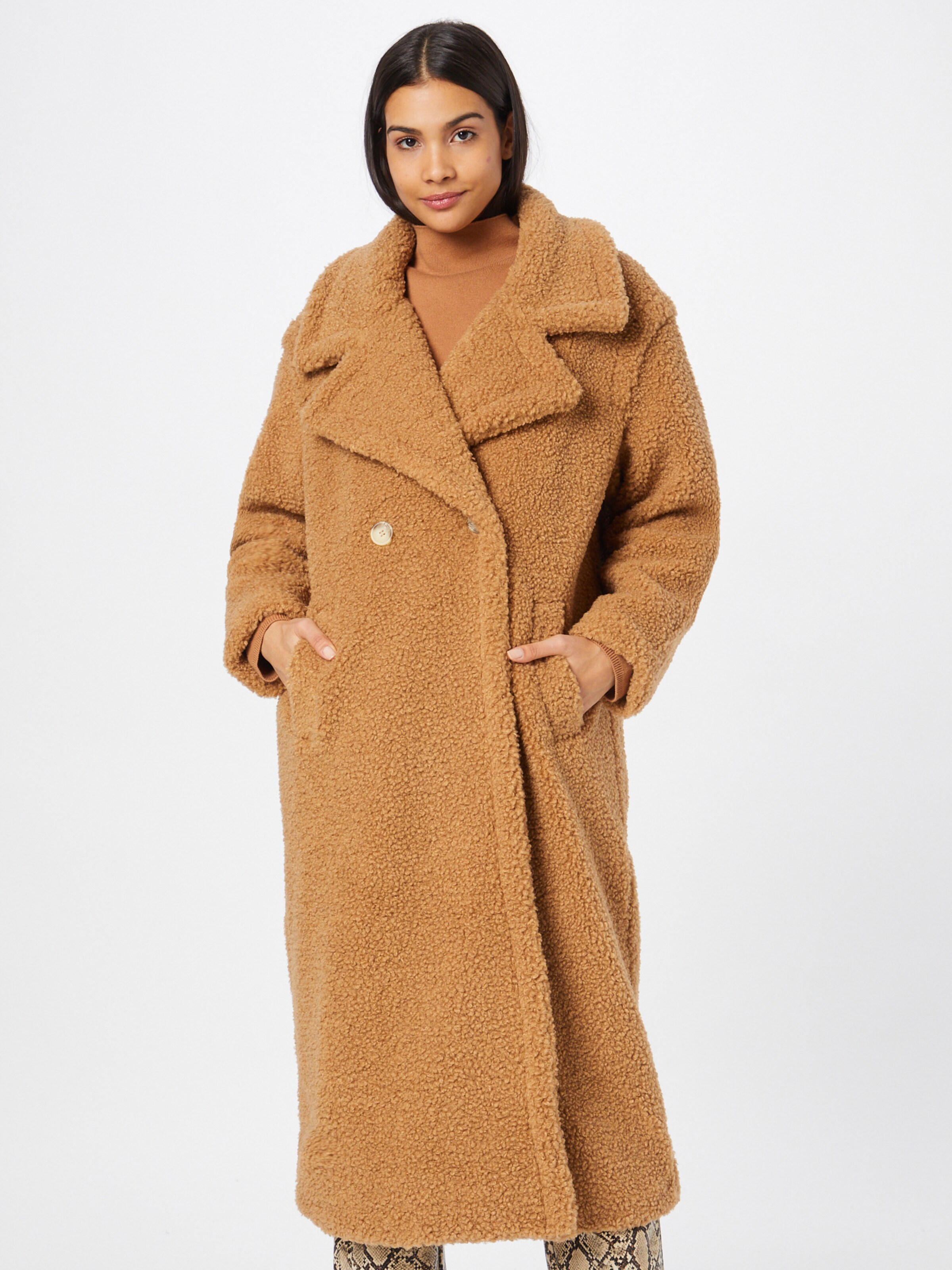 river island borg coat