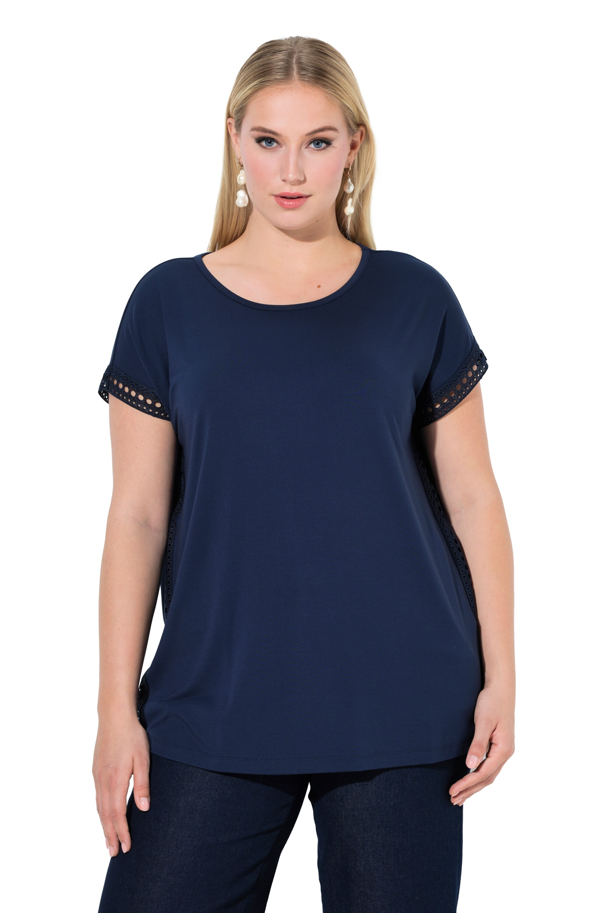 Ulla Popken - Camiseta en azul: frente