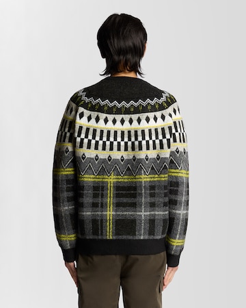 Lyle & Scott Pulover 'Fair Isle' | črna barva