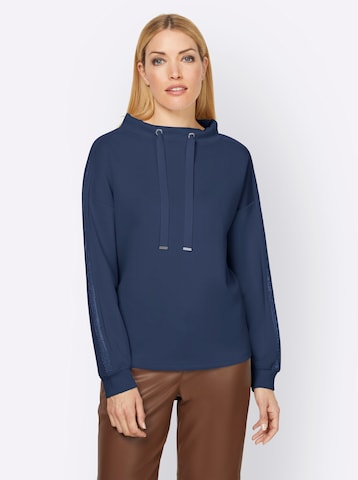 heineSweater majica - plava boja: prednji dio