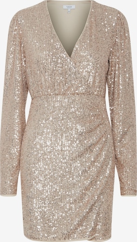 b.young Cocktail Dress 'Solia' in Beige: front