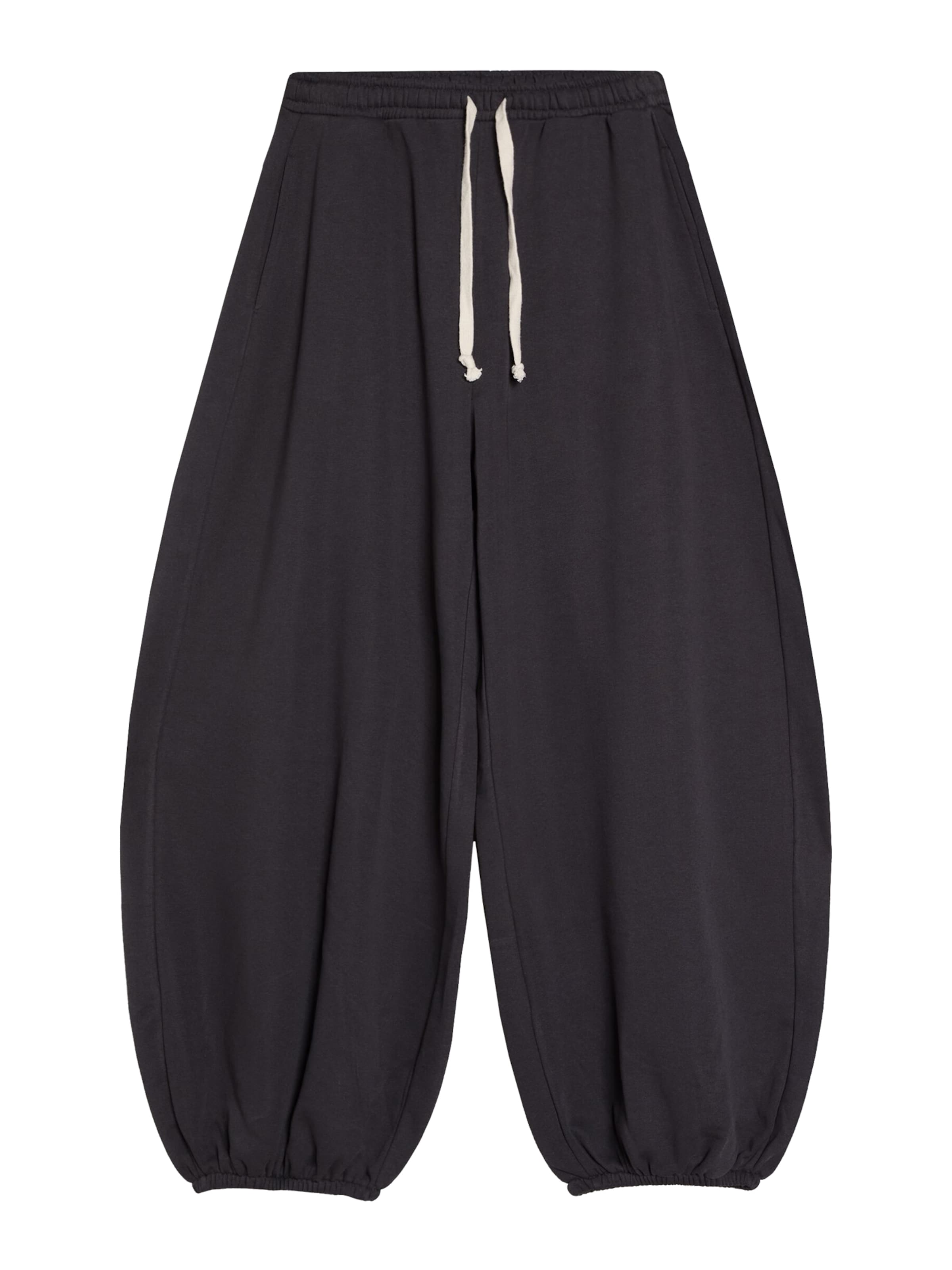 Bershka Barrel Trousers 'Felpa' in Grey: front