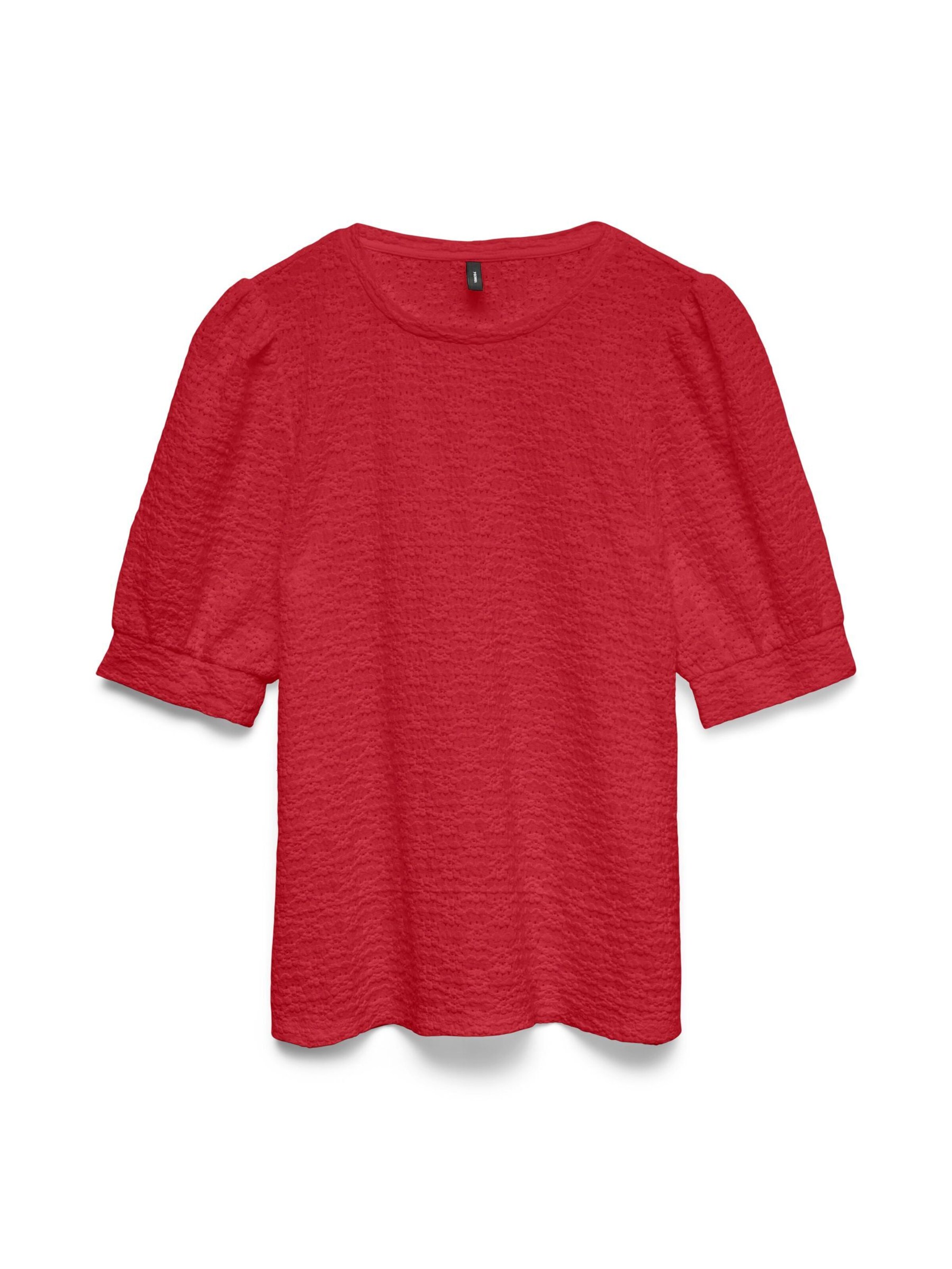 VERO MODA Shirt 'VMFlower' in Rood: voorkant
