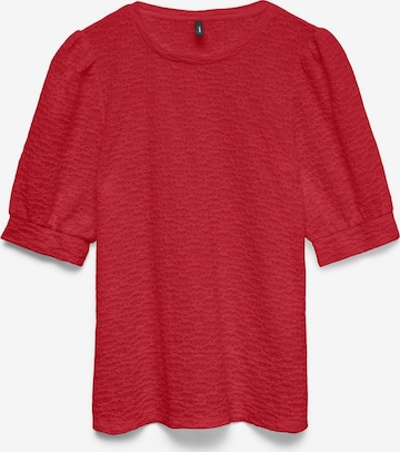 VERO MODA Shirt 'VMFlower' in Red: front