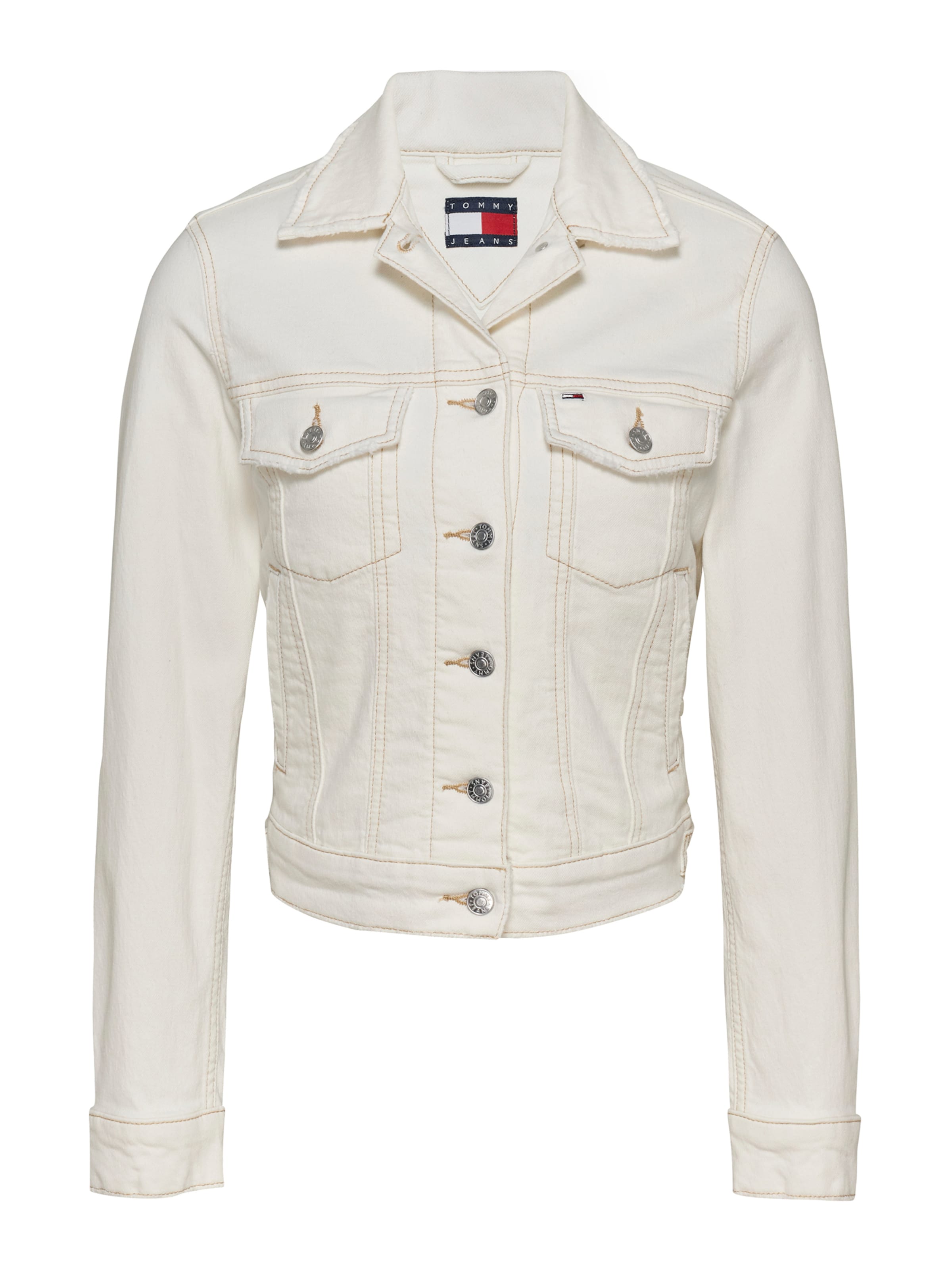 Tommy Jeans Átmeneti dzseki - fehér: elől