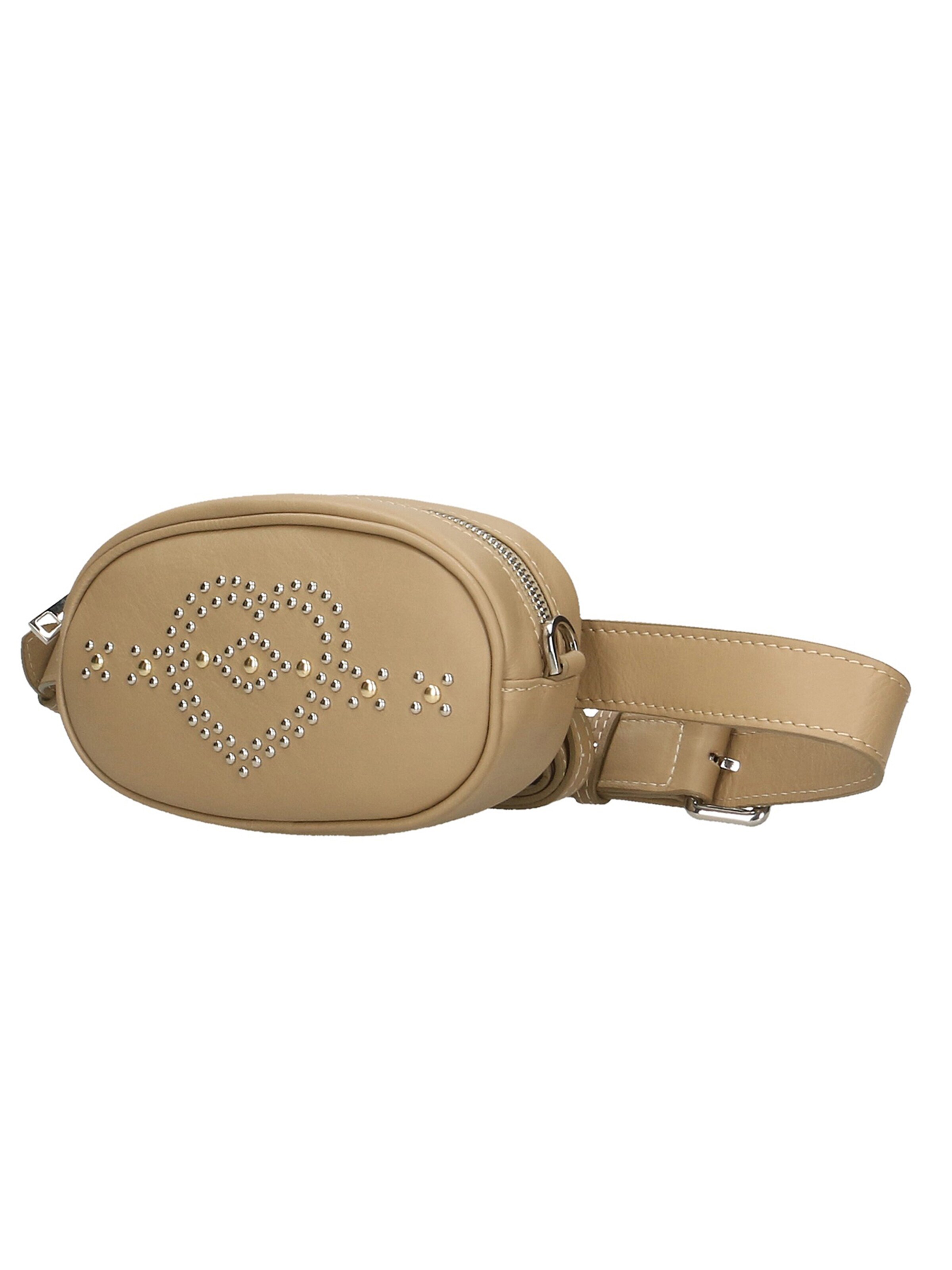 Marsupio 'Marsupio donna pelle sauvage con borchie cuore Made in Italy' di Gave Lux in grigio