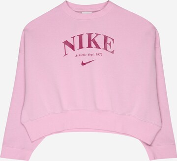 Nike Sportswear Sweatshirt in Roze: voorkant