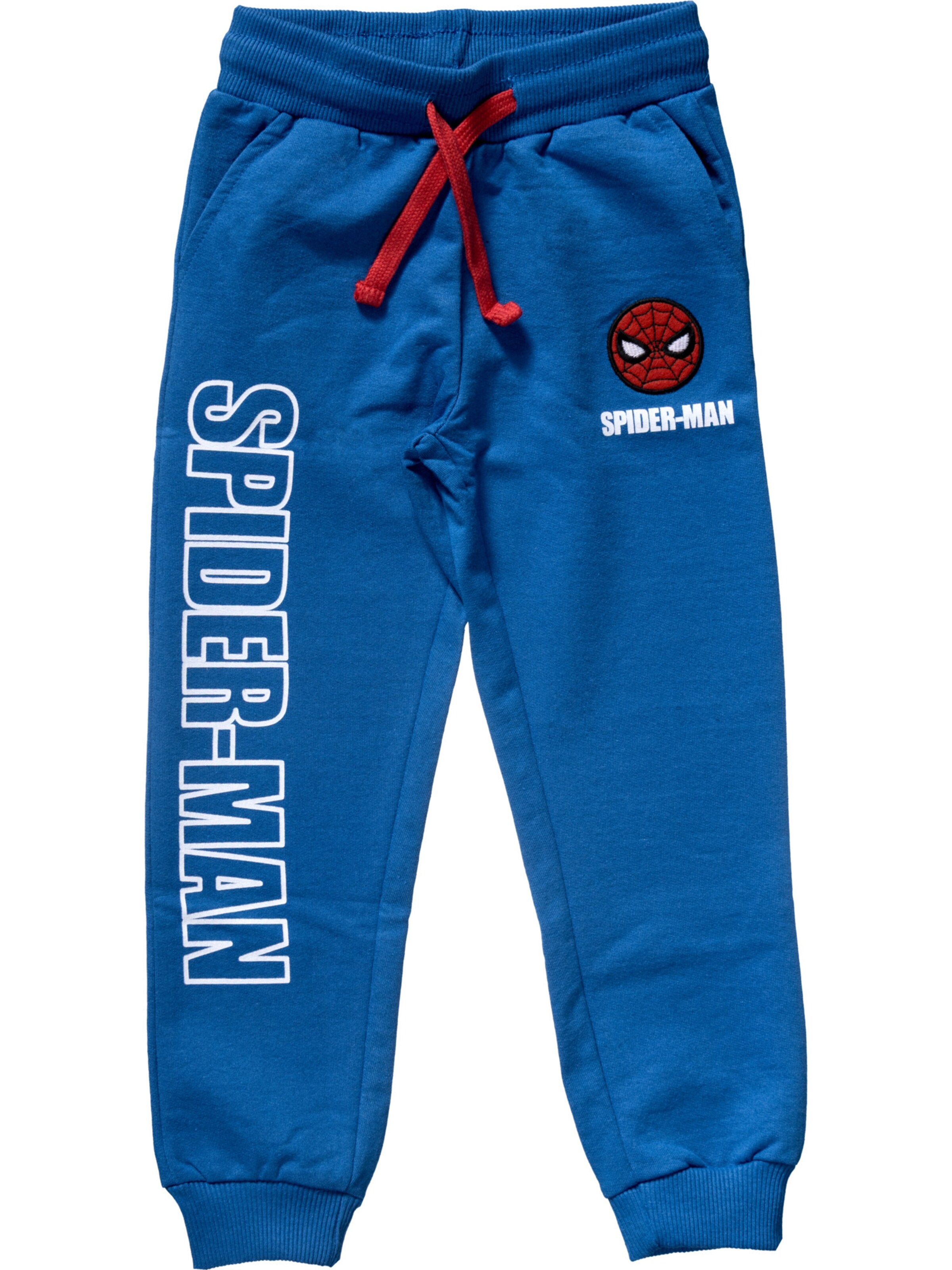 SPIDERMAN Tapered Pants in Blue: front