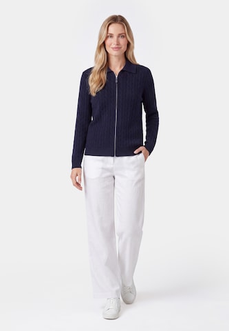 usha WHITE LABEL - Casaco de malha 'Minimalistic' em azul