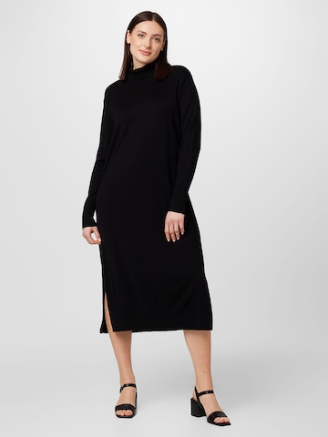 Dorothy Perkins Curve Gebreide jurk in Zwart: voorkant