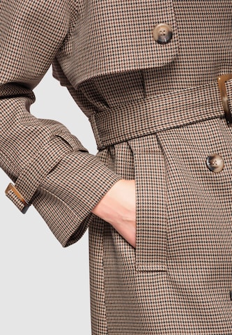 Ombre Between-seasons coat 'Ow-Colc-0120' in Brown