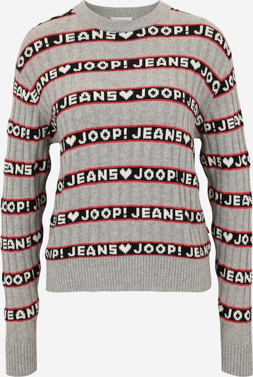 JOOP! Jeans Neulepaita 'Karen' värissä mudanvärinen / karpalo / musta / villanvalkoinen, Tuotenäkymä