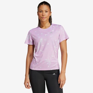 ADIDAS PERFORMANCE Performance Shirt 'RUN IT' in Purple: front