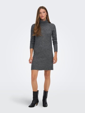 JDY Knitted dress 'ELANOR' in Grey