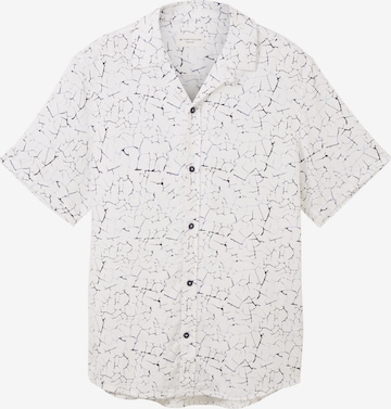 TOM TAILOR Button Up Shirt in White: front