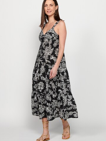 KOROSHI Dress in Black: front