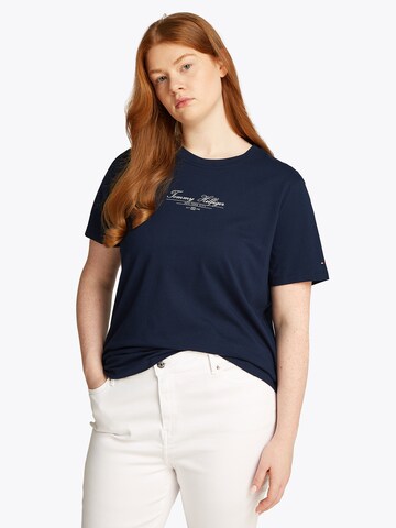 Maglietta di Tommy Hilfiger Curve in blu: frontale