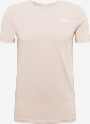 T-Shirt G-Star RAW en rose : devant