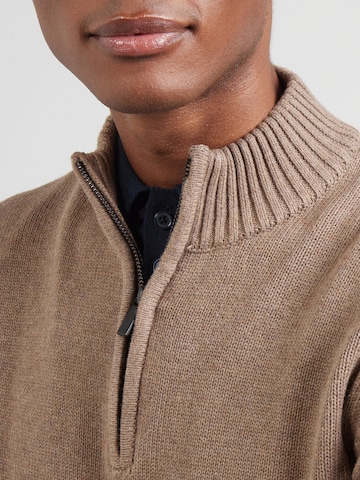 Bruun & Stengade - Pullover 'Stian' em castanho