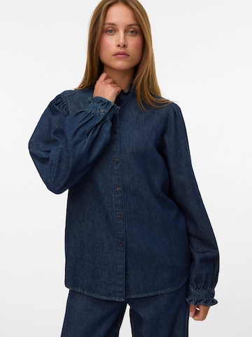 VERO MODA Bluse 'VMATLA' in Blau: Vorderseite