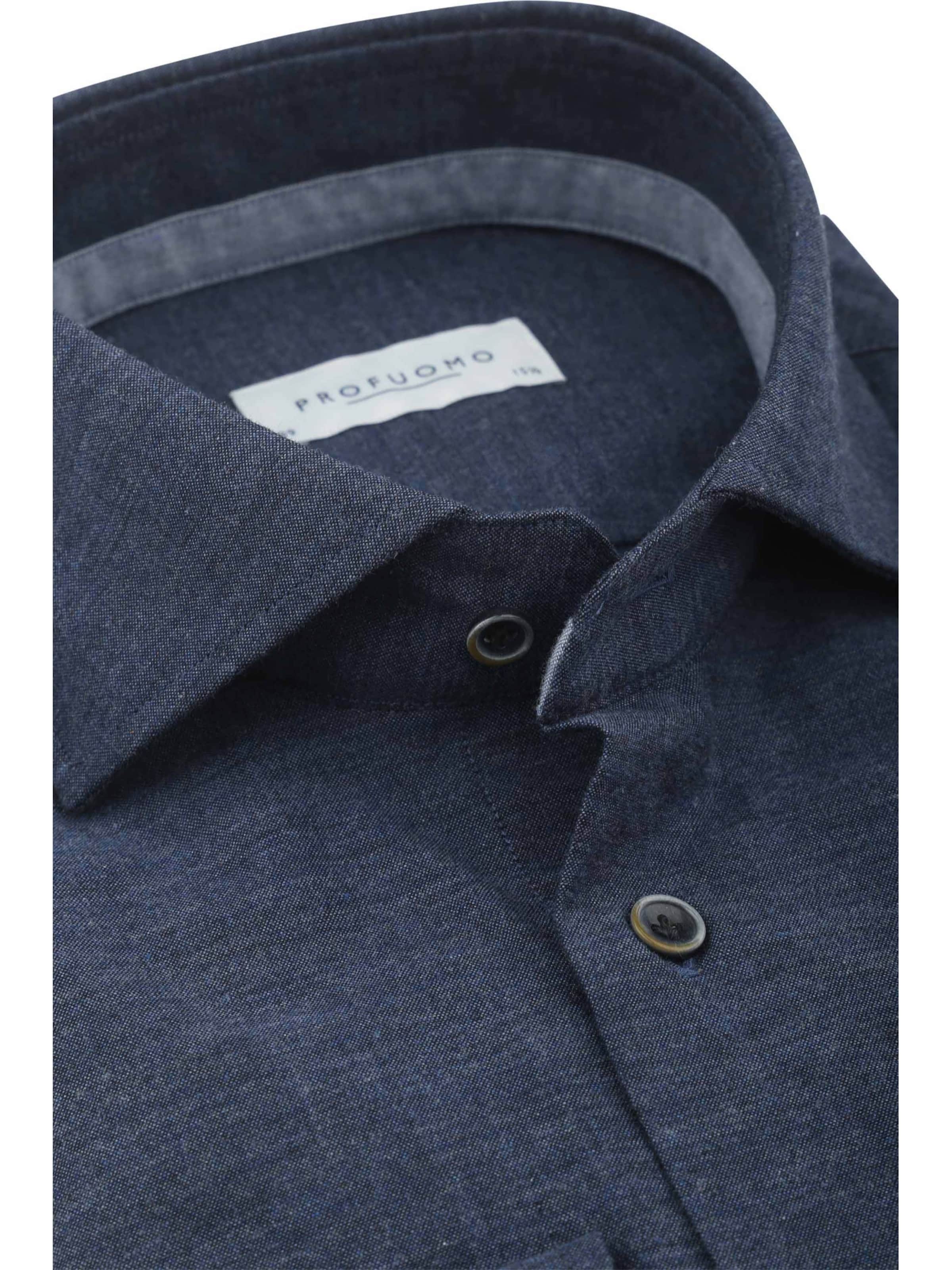 Profuomo Slim Fit Hemd‌‌‌‌‌‌‌ in Blau