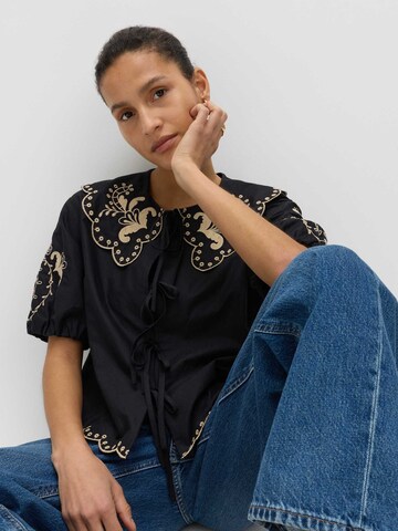 Marks & Spencer Bluse in Schwarz