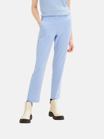 Regular Pantalon chino 'Mia' TOM TAILOR en bleu : devant