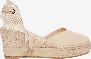 Sandales 'Alpargata Cuña 8 cm' Alhamas en beige : devant