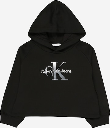 Calvin Klein Jeans Sweatshirt in Schwarz: predná strana