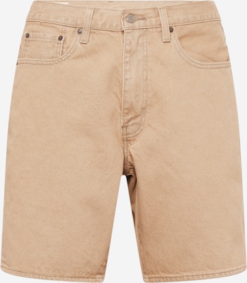 LEVI'S ® - Loosefit Vaquero '468 Loose Shorts' en marrón: frente