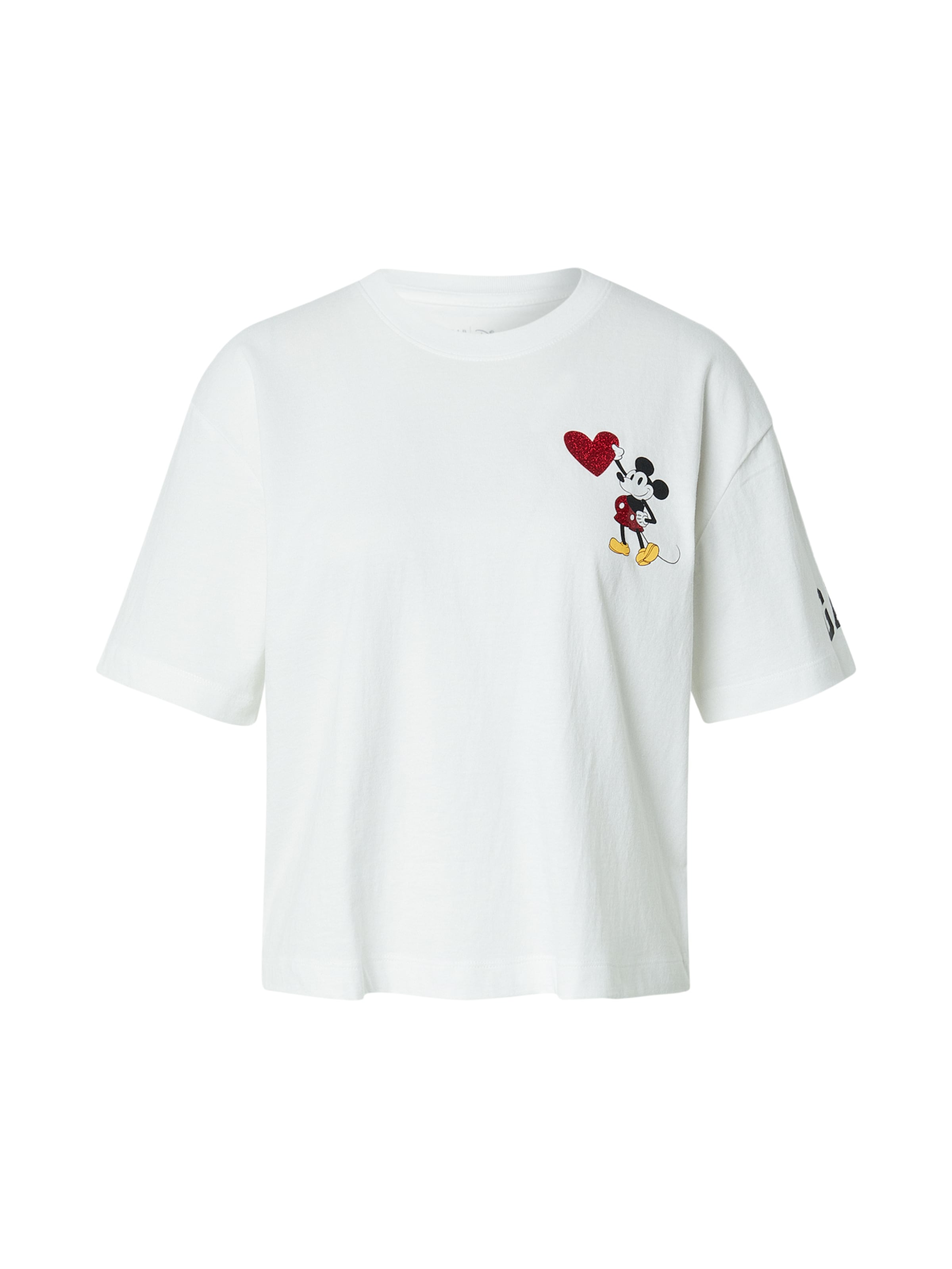 GAP Μπλουζάκι 'Disney' σε λευκό: μπροστά