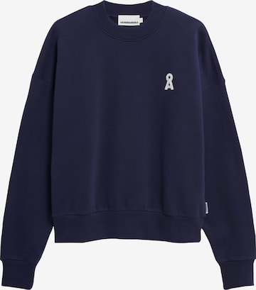 Sweat-shirt 'ALIZAA' ARMEDANGELS en bleu : devant