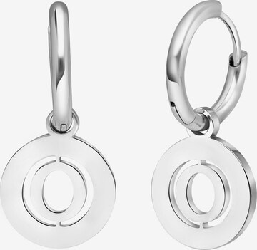 Lucardi Earrings in Silver: front