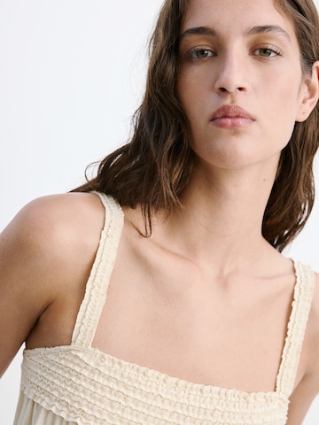 MANGO Top 'BETH' – béžová