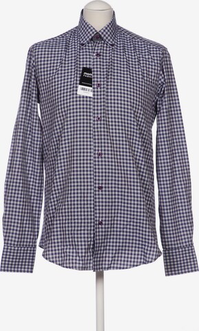 PAL ZILERI Button Up Shirt in M in Blue: front