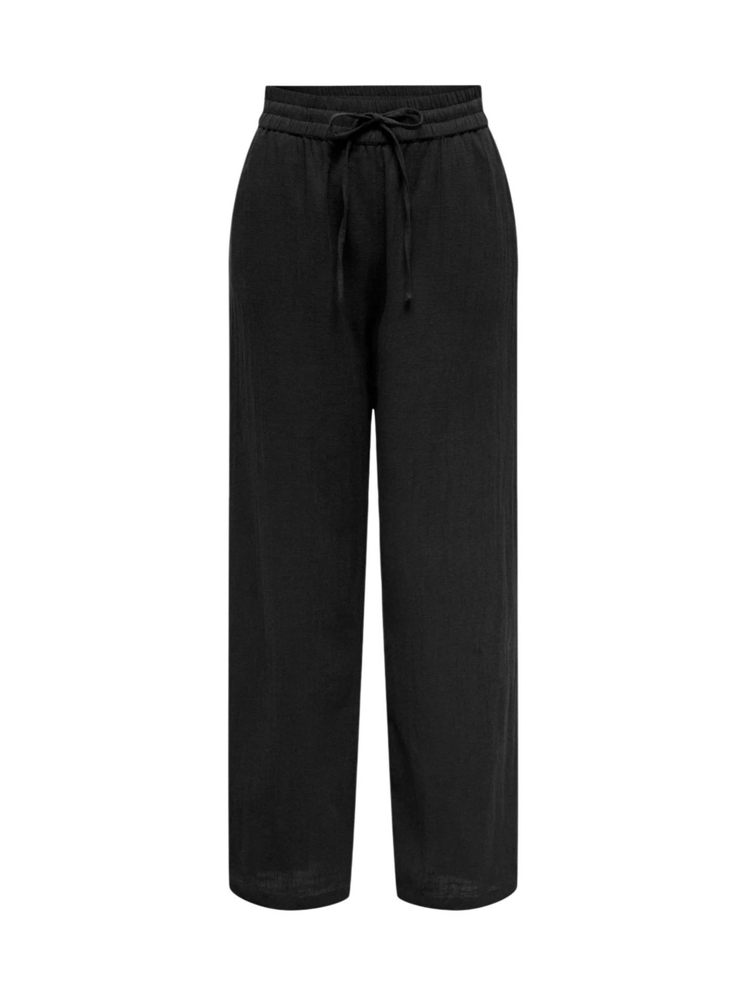 regular Pantaloni 'Onltizana Cotton Loose Wvn Noos 15319090' di ONLY in nero: frontale
