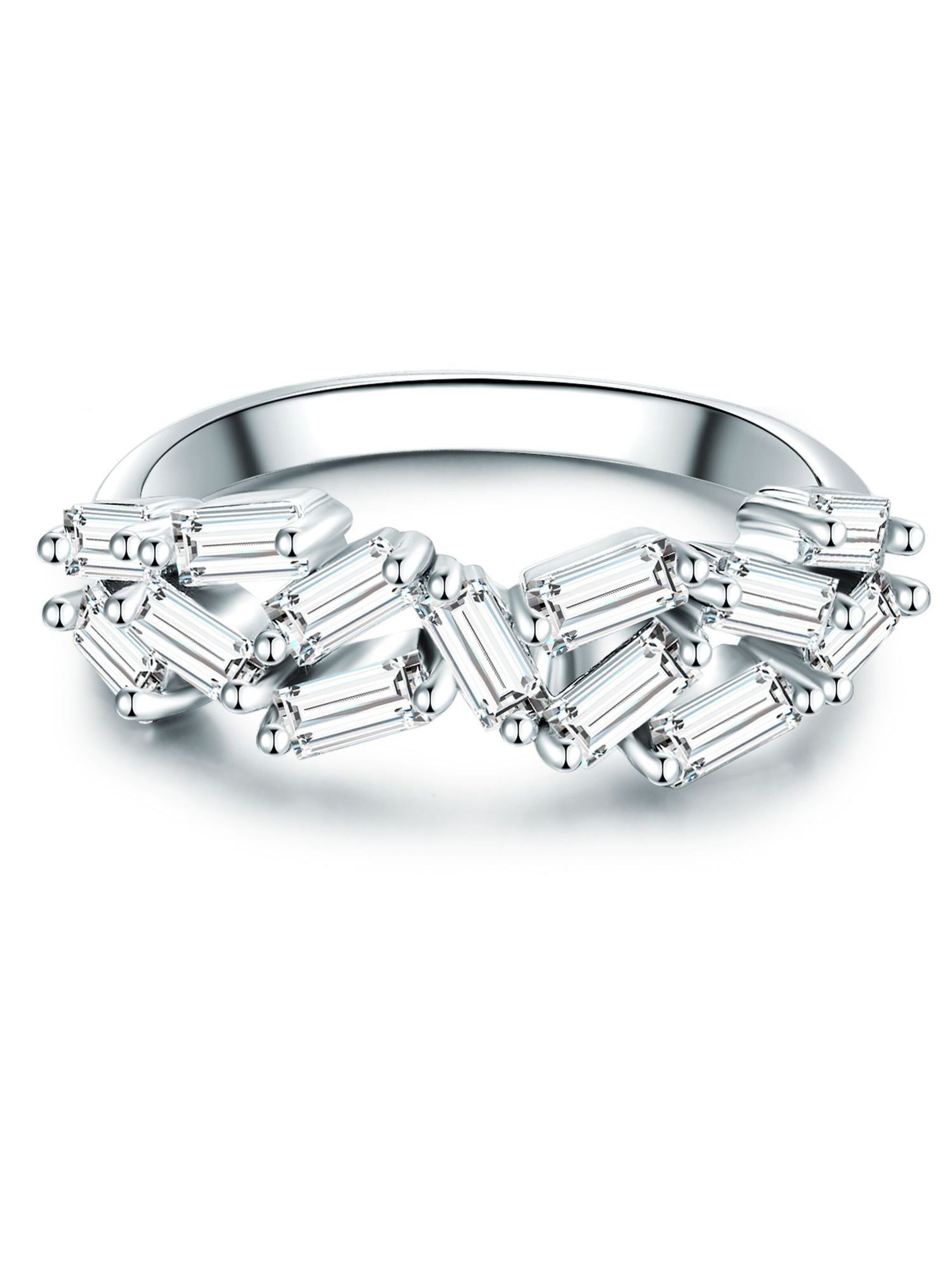 Trilani Ring in Silver: front