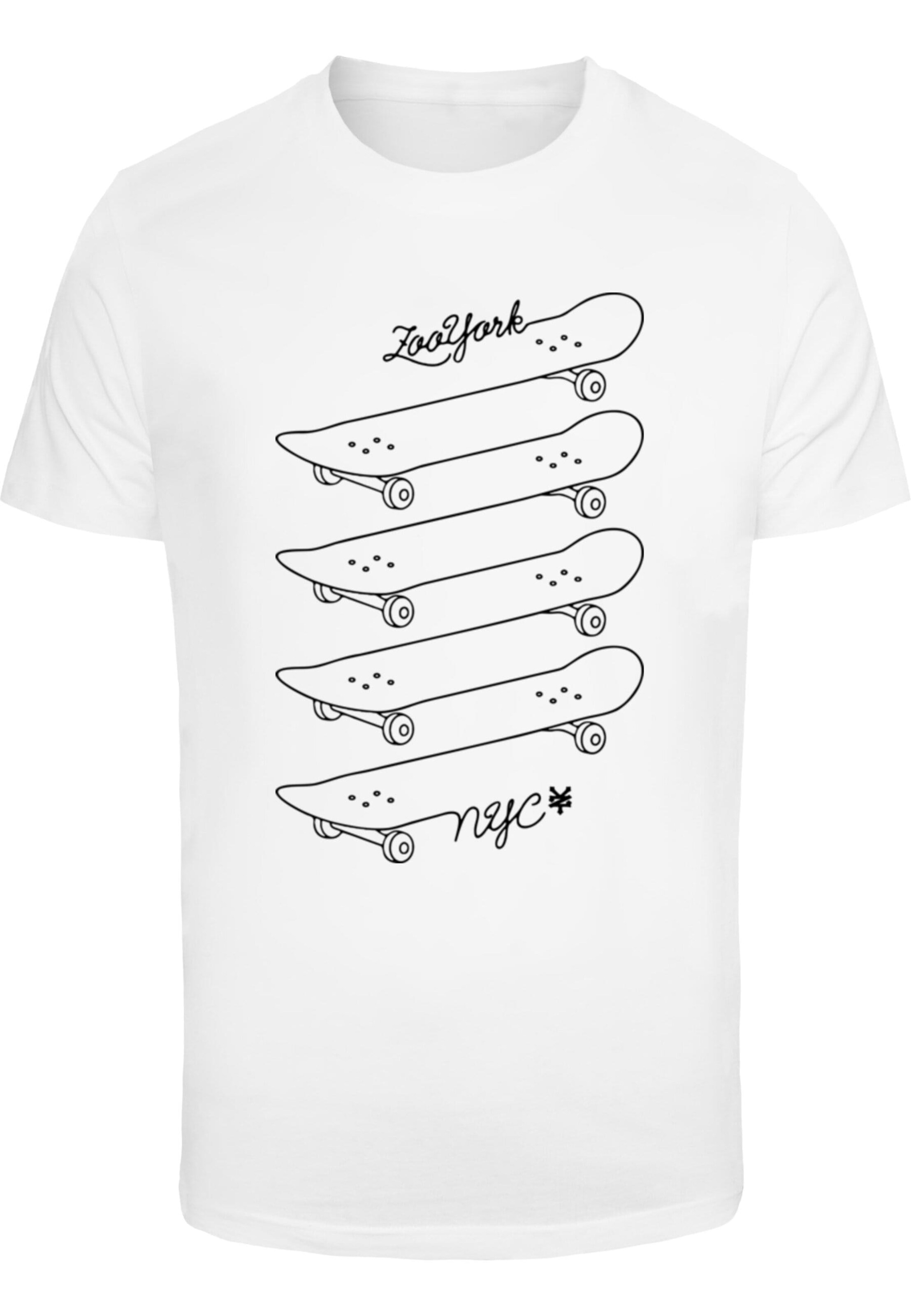 Maglietta 'Skating' di ZOO YORK in bianco: frontale