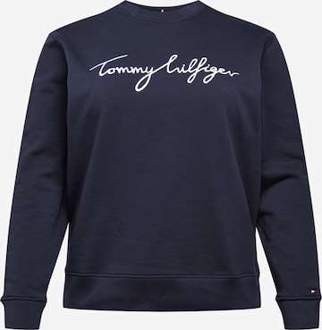 Tommy Hilfiger Curve كنزة رياضية بلون أزرق: الأمام