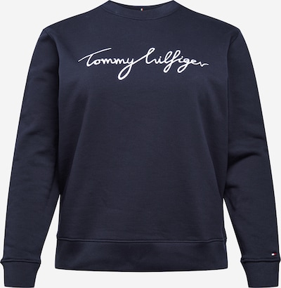 Felpa Tommy Hilfiger Curve di colore blu scuro / bianco, Visualizzazione prodotti