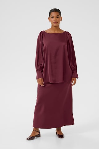 KAFFE CURVE Skirt 'Hilla' in Red