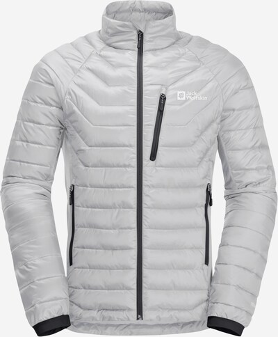 JACK WOLFSKIN Куртка в спортивном стиле в Светло-серый / Белый, Обзор товара