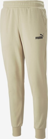 PUMA - Pantalón deportivo en beige: frente