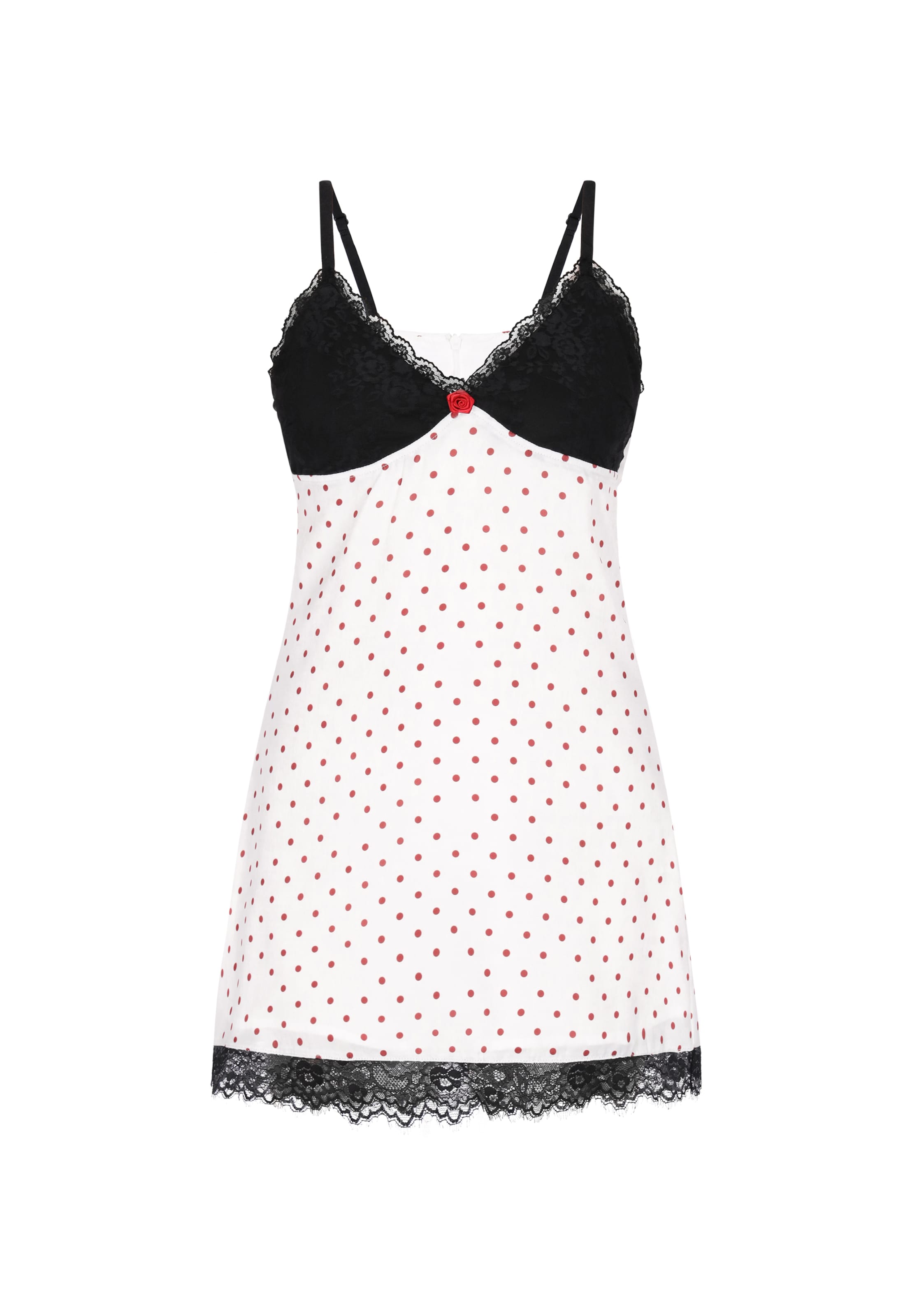 myMo at night Jurk in de kleur Rood / Zwart / Offwhite, Productweergave