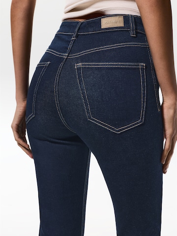 Skinny Jeans de la Pull&Bear pe albastru