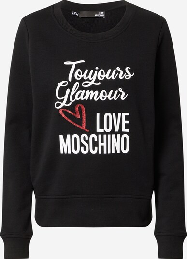 Love Moschino Mikina - červená / čierna / biela, Produkt